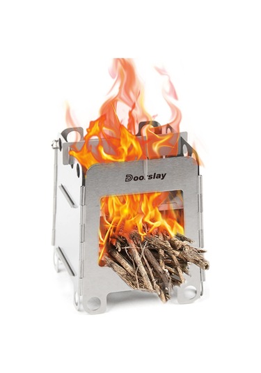 Maiyame Küçük Boy Taşınabilir Odun Ocağı, Çelik, Klipsli Ayaklı, Bisiklet Turu Ve Kamp İçin, Ws007 Modeli Çok Renkli