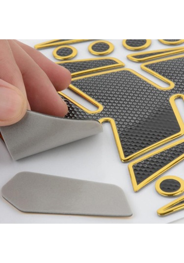 Altın Honda İçin 3d Gaz Yakıt Tankı Ped Koruyucu Motosiklet Etiket Çıkartma