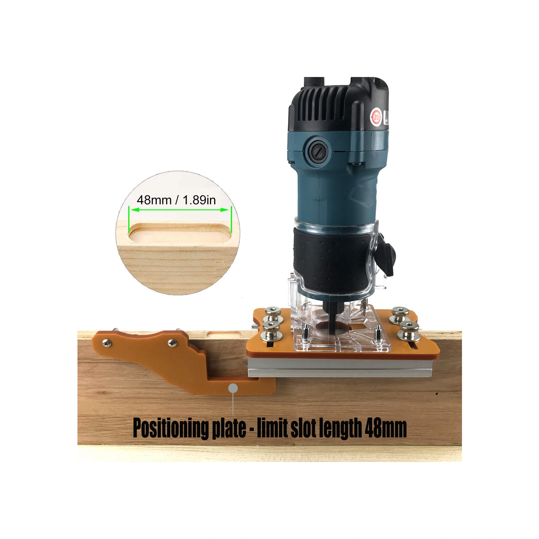 Hombey Ahşap Freze Masa Giriş Plakası, Alüminyum Konumlandırıcı, 65mm Freze Uyumlu, 0-5cm Ahşap Kalınlığı, Doğruluk Ve Sabitlik Sağlar