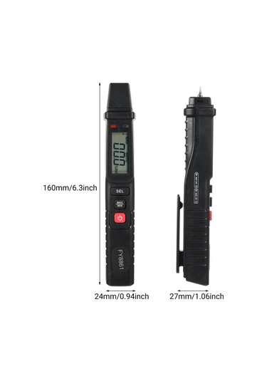 Springsun Fy8861 Profesyonel 2 İğneli Dijital Ahşap Nem Ölçer Taşınabilir Kalem Tipi