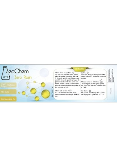 Zeochem Zero Resin Silikat Reçinesi 1 L
