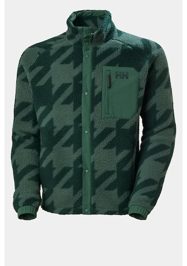 Helly Hansen Erkek Panorama Printed Pile Snap Mont YESIL