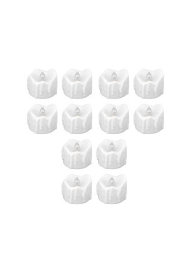 Shineyee 12'li Paket Led Işık Mumları, Uzaktan Kumanda İle Kontrol Edilebilir, Pil İle Çalışır, Gerçekçi Fakat Yangınsız, Ev Dekorasyonu, Düğün, Halloween Ve Noel İçin Islak Beyaz Işık Piller Dahil