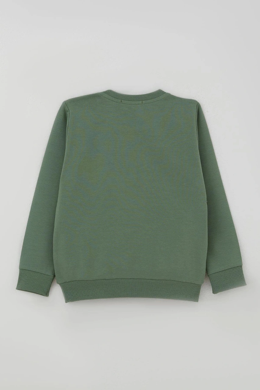 Breeze Erkek Çocuk Eşofman Takımı Sevimli Ayıcık Nakışlı 1-4 Yaş, Haki Yeşil Haki Yeşil