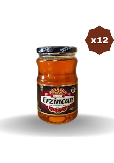 Erzincan Süzme Çiçek Balı 460 Gr - 12 Adet