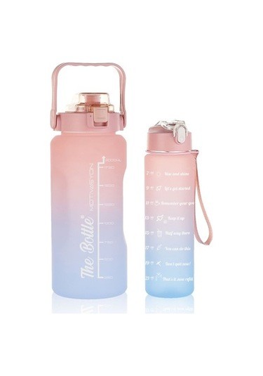 Motivasyonel Suluk Seti 2000 Ml. Ve 900 Ml. Tdrtr Renkli