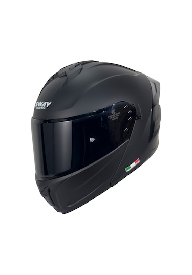Sway Sw 919 Çene Açılır Kask Mat Siyah