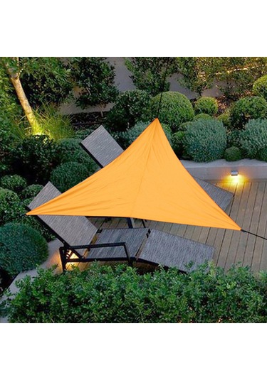Xindoker 3x3x3m Asker Yeşili 210t Poliester Triangular Bahçe Gölgesi - Su Geçirmez, Rüzgar Dayanıklı, 3 Kanca İle Dış Mekan Koruyucu Perde Yeşil