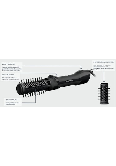 Rowenta UB9520 Brush Active Elektrikli Saç Şekillendirici Tarak