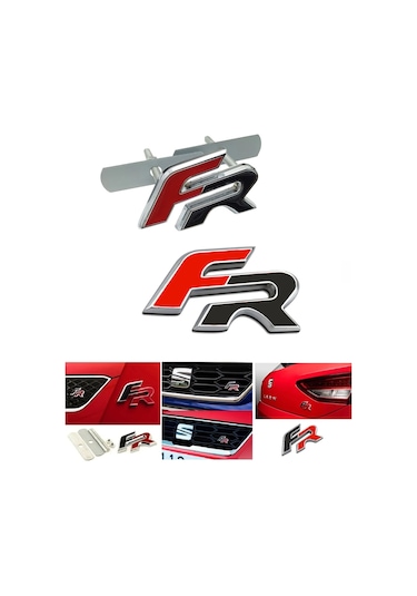 Seat Uyumlu FR Takımı Ön Panjur ve Arka Bağaj Arması