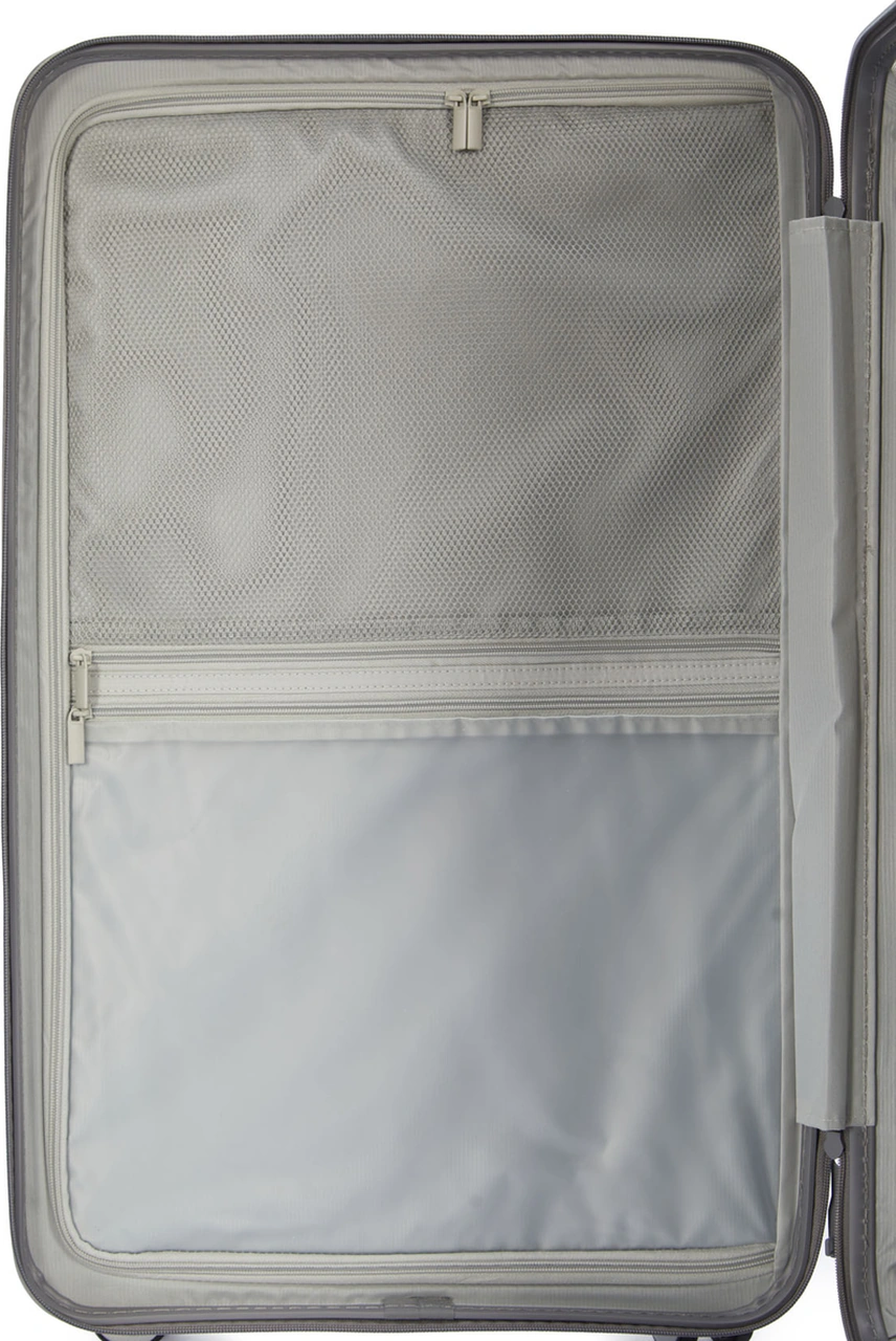 Pierre Cardin Orta Ve Kabin Boy 2'li Set %100 Polipropilen Valiz Gri 04pc7080 Gri