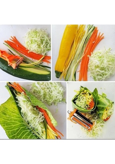 Maoyaya Soyucu, Çok Amaçlı Mutfak Seti, Renkli Meyve Sebze Dilimleyici Ve Bıçaklı Mutfak Renkli Çok Renkli