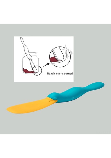 Kangvka Platypus Silikon Mutfak Spatula Seti 2 Adet - Yiyecek Dereceli Bpa'sız Güvenli Çeşitli Yemeklere Uygun