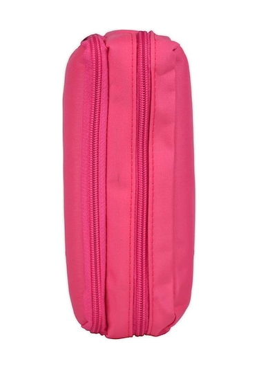 Tebag İki Gözlü Pembe Kalem Çantası Pembe