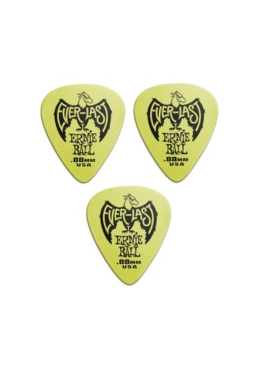 Ernie Ball P09191-3 Gitar Penası 3 Adet Everlast 0.88mm Yeşil