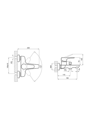 Kale Zero Banyo Bataryası Krom