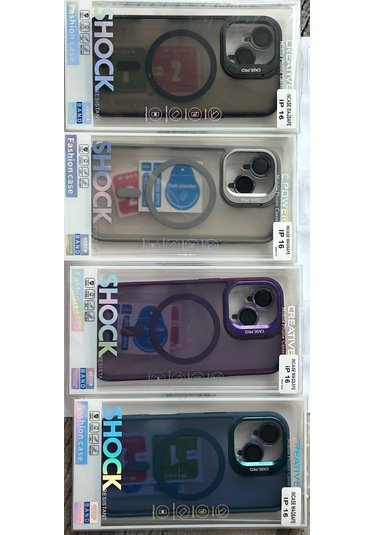 İphone 16 Kılıfı, Kaliteli Kamera Lens Koruyucu Dahil, Magsafe Uyumlu Darbe Dayanaklı, 3 Renk Siyah