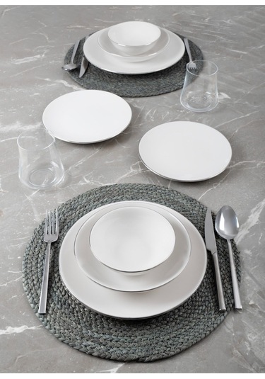 Hayal Platin Yaldız 24 Parça Yemek Takımı 6 Kişilik