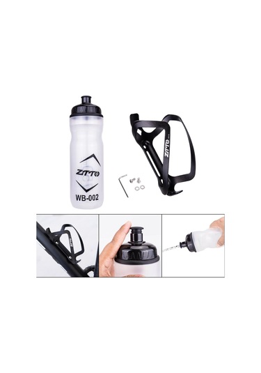 Suntek Dağ Bisikleti Su Şişesi Kafesi, İçecek Sağlam Siyah Siyah