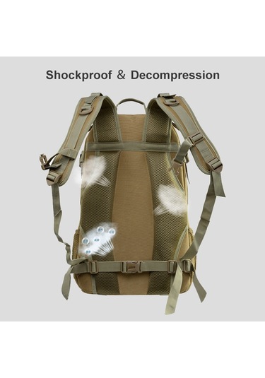 Junsunmay J013 30l Seyahat Açık Molle Sırt Çantası Yürüyüş Çantası Siyah