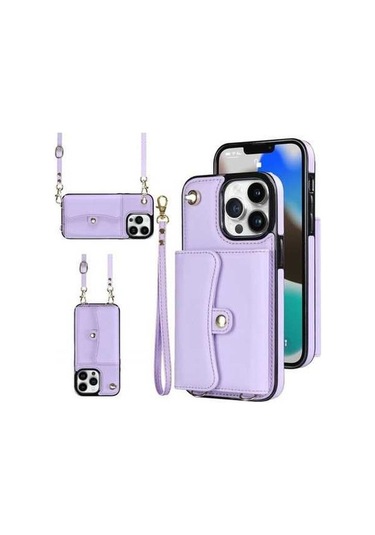 Bloomnest Cbtx İphone Uyumlu 13 Pro Rfıd Yuvası Korumalı Uzun Kordonlu Kasa Diğer