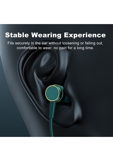 Folinda Kulakbağlı Bluetooth 5.1 Kulaklık: Spor İçin Dairesel Mıknatıslı Kolluklu, 15 Saat Sürekli Çalma, Kırmızı Renk