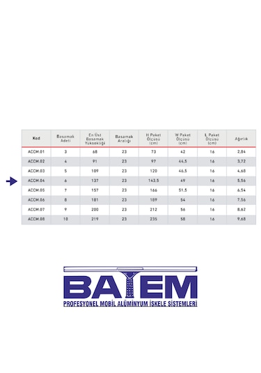 6 Basamaklı Çift Çıkışlı Merdiven Accm.04