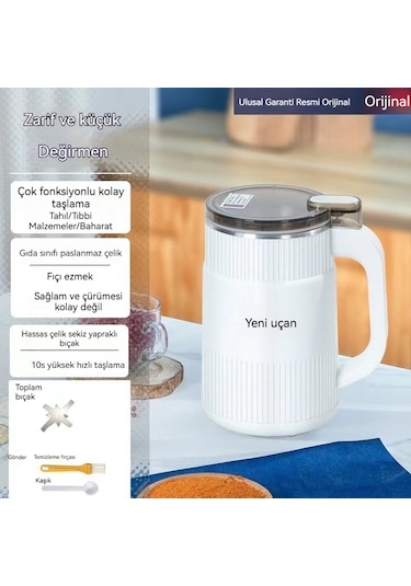 Jian Fan Evöğütücübaharat Öğütübeyaz Beyaz