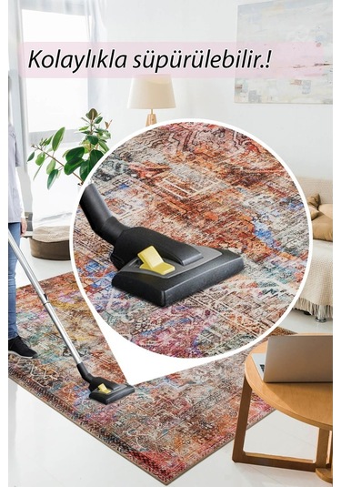 Fusion Modern Dokuma Taban Dekoratif Renkli Halı (Al 101)