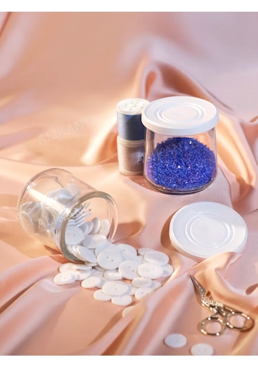 Bez Brenda Kolomna Yoğurdu İçin Kapaklar, 40 Adet 340501323 Beyaz