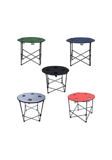 1 Adet Kırmızı Katlanır Kamp Masası 71 CM Kırmızı