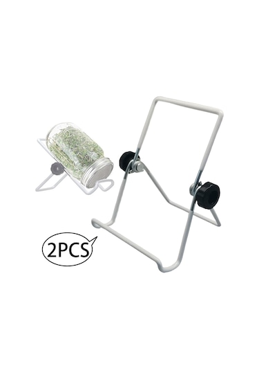 Homyl Yenilikçi Filizlenme Kavanoz Standı - Bitki Yetiştirme İçin Gümüş