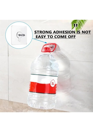 10 Adet Çivi Duvar Kancası Vida İz Bırakmayan Çıkartmalar Delme Gerektirmeyen Yapıştırıcı Duvar Askıları Mutfak Banyo Vida Kancası Askı Beyaz