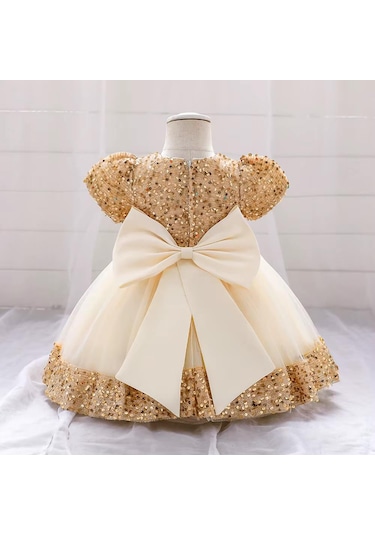 Dharma Çiçek Model Çocuk Abiye - Gösteri Elbisesi - Doğum Günü Kıyafeti Balo Elbise Mezuniyet Elbise A.Yeşil