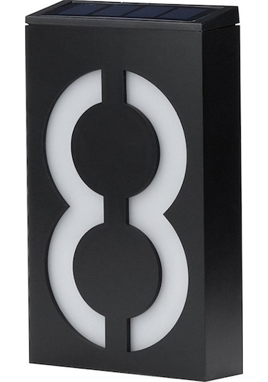 Güneş Enerjili Numaralı Led Işıklı Dijital Bahçe Aydınlatması