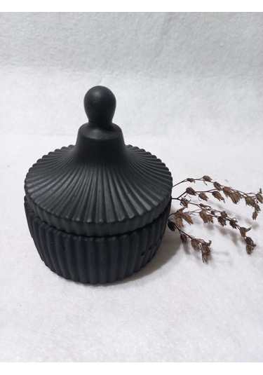 Dekoraktif Çok Amaçlı Şekerlik Siyah 01