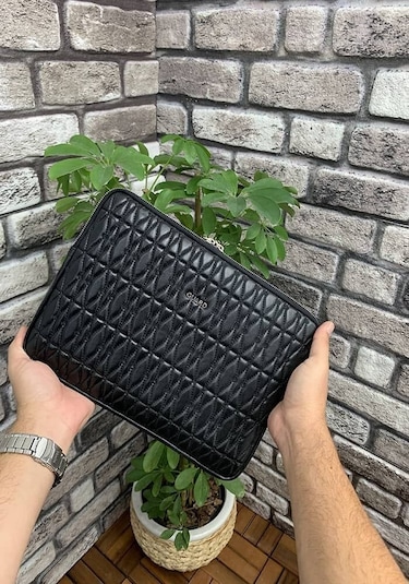 Guard Nakış Desenli Siyah Clutch Çanta - Grd2403xw22262