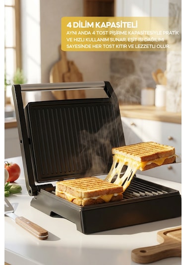 Sinbo SSM-2594 1000 W Izgara Ve Tost Makinesi