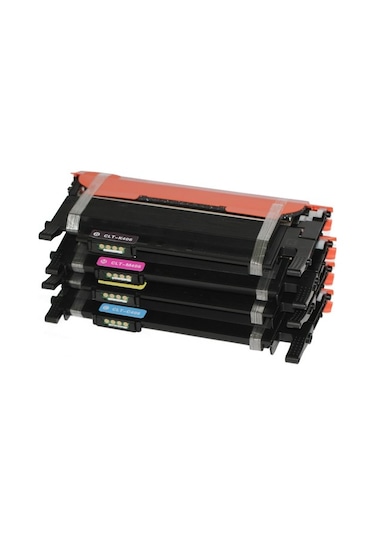 Premium® Samsung CLP365 Uyumlu 4 Renk Toner Seti