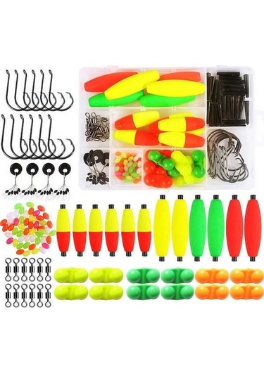 Ebitda 102 Parçalık Avrupa Oval Şamandıra Seti - Balık Tutma Aksesuarları Koleksiyonu