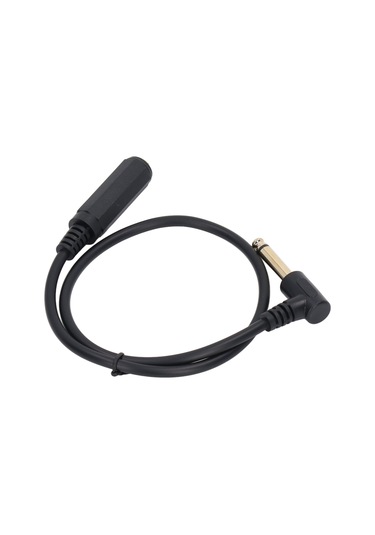Yaleker 0.5m Uzunlukta 6.35mm Mono Mikrofon Adaptörü - 90 Açı Erkekden Dişeye Ses Kablosu, Kaliteli Sinyal Aktarımı, Çoklu Cihaz Uyumlu Gitar, Enstrüman, Hoparlör