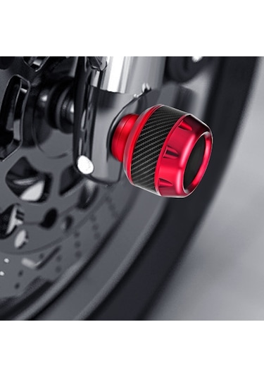 Cbtx Global 2 Pairs TF-1783 Motosiklet Modifiye Elektrikli Araba Düşmeyi Önleyici Fincan Şok Emme Ön Çatal Bardak Kırmızı