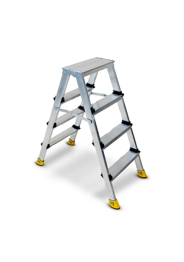 Beykon 4+4 Gold Çift Çıkışlı Alüminyum Merdiven