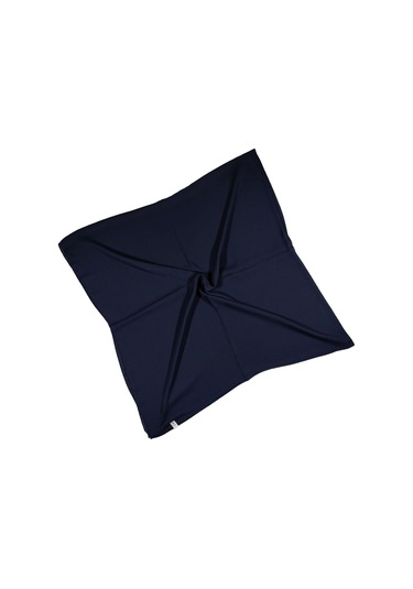 Mısırlı Eşarpları Queen Krep Düz Renk Eşarp 140x140 Cm Lacivert