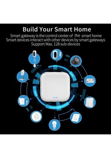 Didadodo Akıllı Ev Merkezi - Wifi, Bt, Zigbee 3.0 Uyumlu Mini Hub Google Asistan Destekli