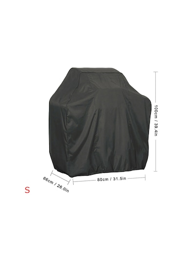 Ranyeek 210d Oksford Kumaş Barbekü Koruması Siyah, Su Geçirmez, Uv Koruma, Çekmeceli Taban, Dış Mekan Izgaralar İçin 80x66x100cm, S Boyutu Diğer