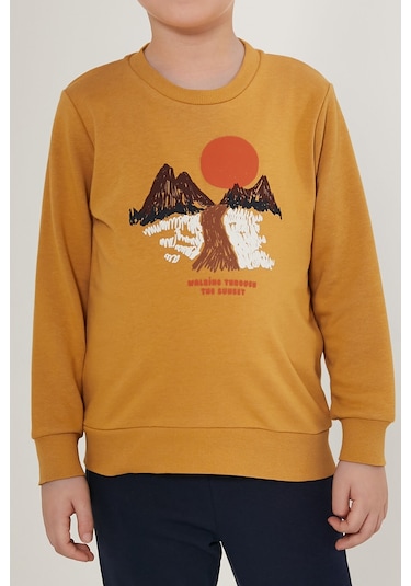 Rolypoly Sunset Kahverengi Erkek Çocuk Eşofman Takımı