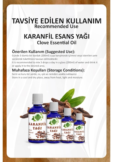 Karanfil Yağı Clove Essential Oil 20 Ml.