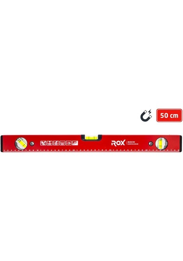 Rox 0348 Mıknatıslı Alüminyum Su Terazisi 50 Cm