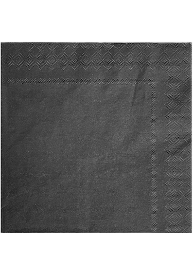 Servis Peçete Siyah 33x33 Cm - 20 Adet
